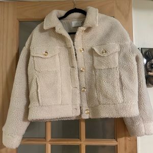 Light Pink Teddy Jacket🍒